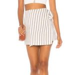 Theory "Wrap the Skirts Split Stripes" Linen Wrap Skirt 465 Photo 3