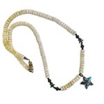 Puka shell abalone flower pendant necklace Photo 6