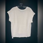 New With Tags WRAP London Loose Knit Short Sleeve Top White Size 10 Photo 3