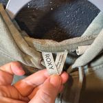 Roxy  Sage Green Graphic Back Casual Hoodie Photo 2