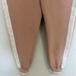 ZARA Side Stripe Track Pant Jogger in Millennial Pink and White Stripe XS Photo 5
