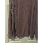 Ava & Viv  Mock Neck Long Sleeve Sweater Plus Size 4X Mauve Heathered Knit Top Photo 3