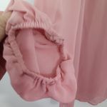 As You Wish As U Wish‎ womens medium pink split sleeve pull over button mini/knee Photo 9