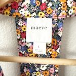 Anthropologie MAEVE x | Sleeveless T-Back Mini Dress Collared Floral | Large Photo 5
