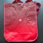 Lululemon  Large shopping bag reusable tote Red 16*14*6 Photo 0