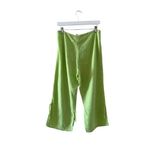Dunes Lime High Rise Elastic Waist Wide Leg Y2K Capri Lightweight Pants M #1275 Green Size M Photo 5