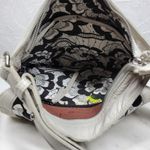 Liebeskind Berlin Leather Shoulder Bag Cream Flap Tassel Accent Unique Design White Photo 14