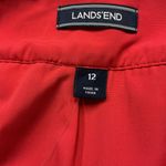 Lands' End Women's Crimson Dawn Woven Textured‎ Pencil Skirt Size 12 Orange NWT Red Photo 11
