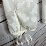 simply styled 🌱 by Sears White Sheer Textured Blouse Size L Photo 3