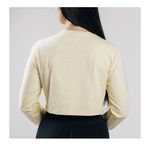 Alphalete  Women’s Performance Outlined LS Crop - Sea Salt , Size XS Photo 2