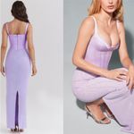 House Of CB  S A-C‎ 'Breeze' Orchid Satin Corset Maxi Dress NWOT Photo 13