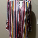 Eden & Olivia  striped short sleeve button up shirt Photo 7