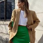 ZARA  Blogger’s fav green skirt size small Photo 1