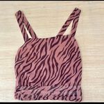 ASTR  cross back zebra  animal print tank top Photo 3