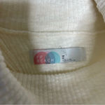 Free People  Beach Ivory Cowl Neck Sweater Size Medium Photo 5