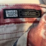 Miss Me Red Raw Hem Tie Dye Cutoff Bling Rhinestone Shorts Women's Y2K 28 Photo 5