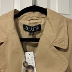 J.Crew NWT Relaxed Heritage Chino Tan Trench Coat 100% Cotton (Size XXS) Photo 6