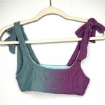 Beach Riot  x Free People Women's XS Avalon Bikini Top Blue Purple Ombre Beach Photo 2