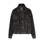 Steve Madden  Sienna Denim Jacket in Black, Size S, New With Tag MSRP $99 Photo 7