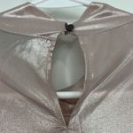 DKNY New Small Pink Metallic Sparkle Long Sleeve Mock Neck Top Photo 12