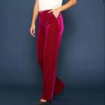 Skies Are Blue Purple Wide Leg Velvet Pants Size Small NWT Photo 4