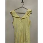 Jonathan Simkhai Dress Yellow Gingham Size 8 Midi Ruffle Picnic Preppy Whimsical Photo 8