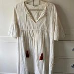 ZARA TRF Collection Cream Lace Dress with Tassels Photo 0