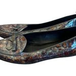 Donald J. Pliner Metallic Patent Leather Loafers Slip Photo 4