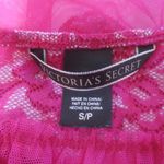 Victoria's Secret  Hot Pink Lace Mesh Sheer Negligee Sexy Babydoll Chemise Photo 5