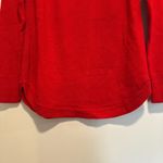 Joan Vass NWT  Medium Red Round ribbed Hem Sweater. Raglan Sleeve. Soft. Photo 10