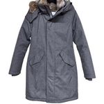 Babaton Aritza Oskar Parka Jacket Faux Fur Lined Down Fill Charcoal Women’s XS Photo 0