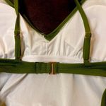 Shade & Shore Palm Green Plunge Tie-Front Wrap One-Piece Swimsuit Photo 7