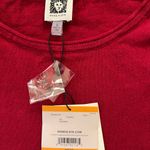 Anne Klein Tuck Shoulder Cotton & Cashmere Crewneck Sweater In Titan Red S Photo 2