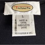 Talbots  XL /Large 2 Piece Black Embellished Button Front Knit Cardigan Tank Top Photo 6