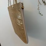 New. Mary Kay 50th Gold Expandable Zipper/Flash tote shopping bag Tan Photo 7