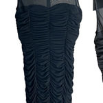 Valerie Bertinelli Cinched Bodycon Dress with Nylon Neckline Photo 0