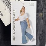 Falls Creek NWT Women’s  High Rise Flare Corduroy Pants Size 14 Black Photo 2