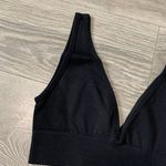 We Wore What Black Knit V-Neck Bralette Photo 7