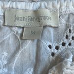 Jennifer Grace Jennifer & Grace White Eyelet Top  Size Medium Photo 1