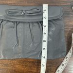Vintage Antonia Women's Gray Small Genuine Leather Bow Clutch Purse Handbag Photo 5