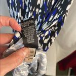 AB Studio Black/White/Blue Maxi Dress Medium Photo 7