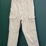 PacSun  Cream High Rise Cargo Jeans Photo 0