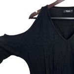 Michael Lauren  Black Malic Open Shoulder Top Size XS New Photo 1