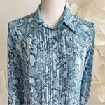 Zadig & Voltaire  Rouigi Silk Blue Snake Print Shirt Dress Photo 1