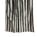 Indigo Rising Ivory Black Striped Wide Leg Belted Tie Waist Linen Pants Size M Size M Photo 4
