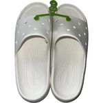 Crocs Slide Sandals Womens Size 12 Mens Size 10 White Photo 1