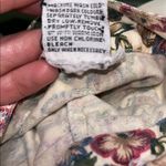 Vintage 90s Floral Print Jean Skirt Maxi Length Pink Size XL Photo 6