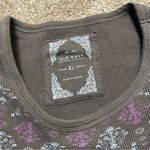 Old Navy Vintage 90s y2k Womens Thermal Long Sleeve Cute Grunge AOP Top Sz XL Photo 1