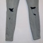 Pistola Gray Wash Denim High Rise Busted Knee's Skinny Jeans size 28 Photo 3