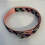 Douglas Paquette Flip Flop Print Fabric Belt Pink Double Ring D Ring Small Y2k Black Photo 1
